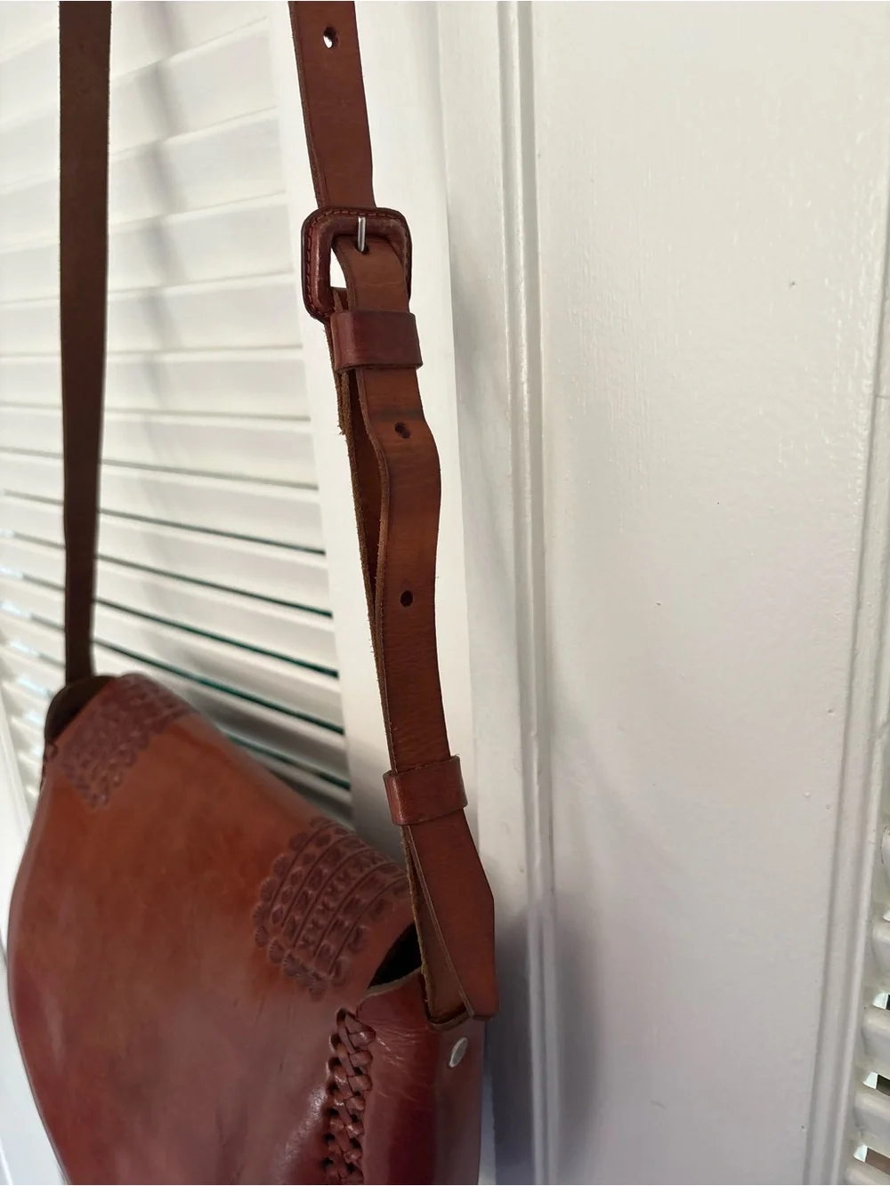 Mexican Handmade Leather Cross-body Bag